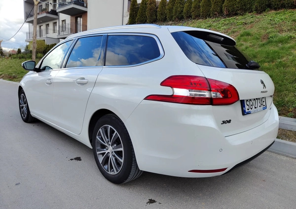 Peugeot 308 cena 43500 przebieg: 126150, rok produkcji 2017 z Rzeszów małe 667